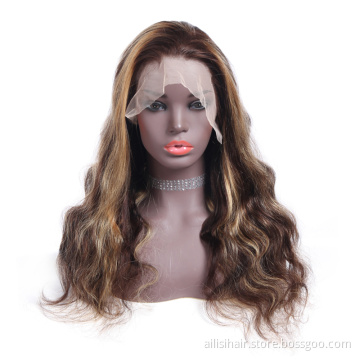 Best Seller Pre plucked Brazilian Raw Hair Lace Front Wigs Transparent Lace Frontal Brazilian Human Hair Wig